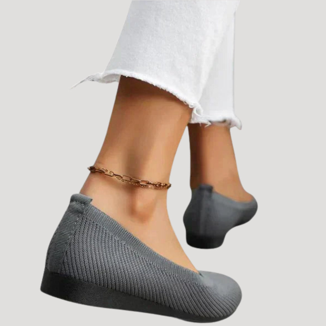 Women's Knitted Slip On Flat Shoes