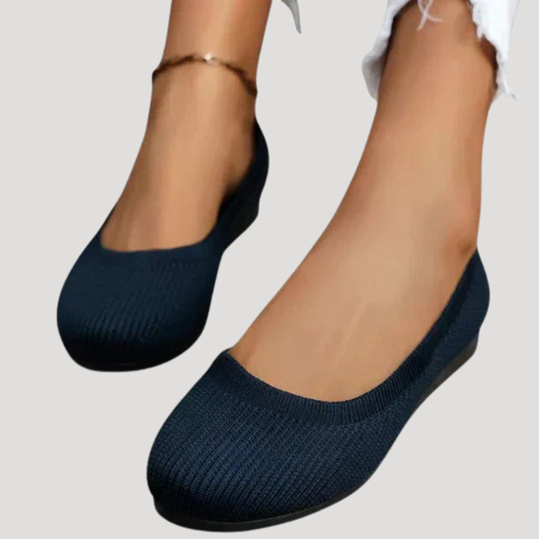 Women's Knitted Slip On Flat Shoes