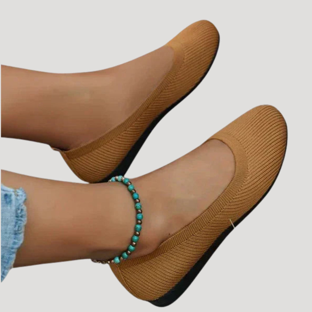 Women's Knitted Slip On Flat Shoes