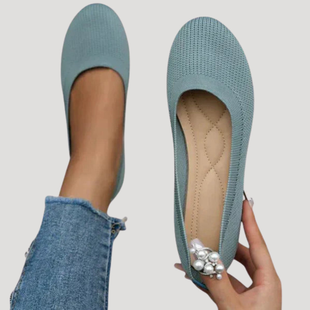 Women's Knitted Slip On Flat Shoes