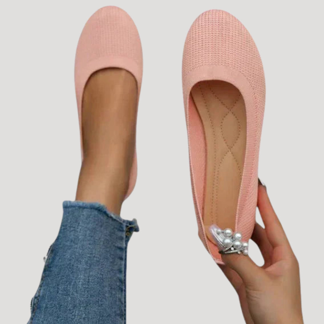 Women's Knitted Slip On Flat Shoes