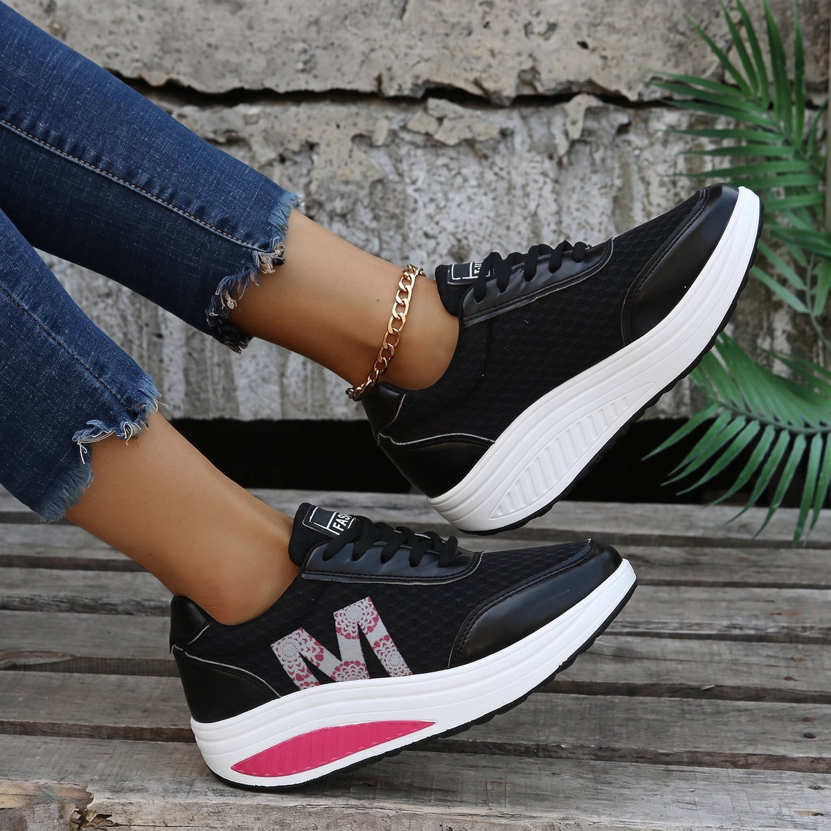 Women's Lace-Up Orthopaedic Platform Trainers
