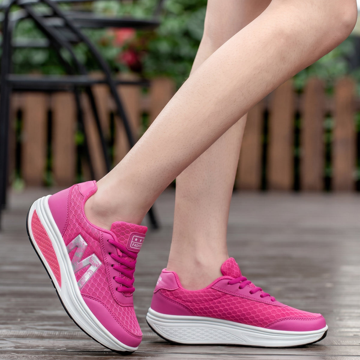 Women's Lace-Up Orthopaedic Platform Trainers