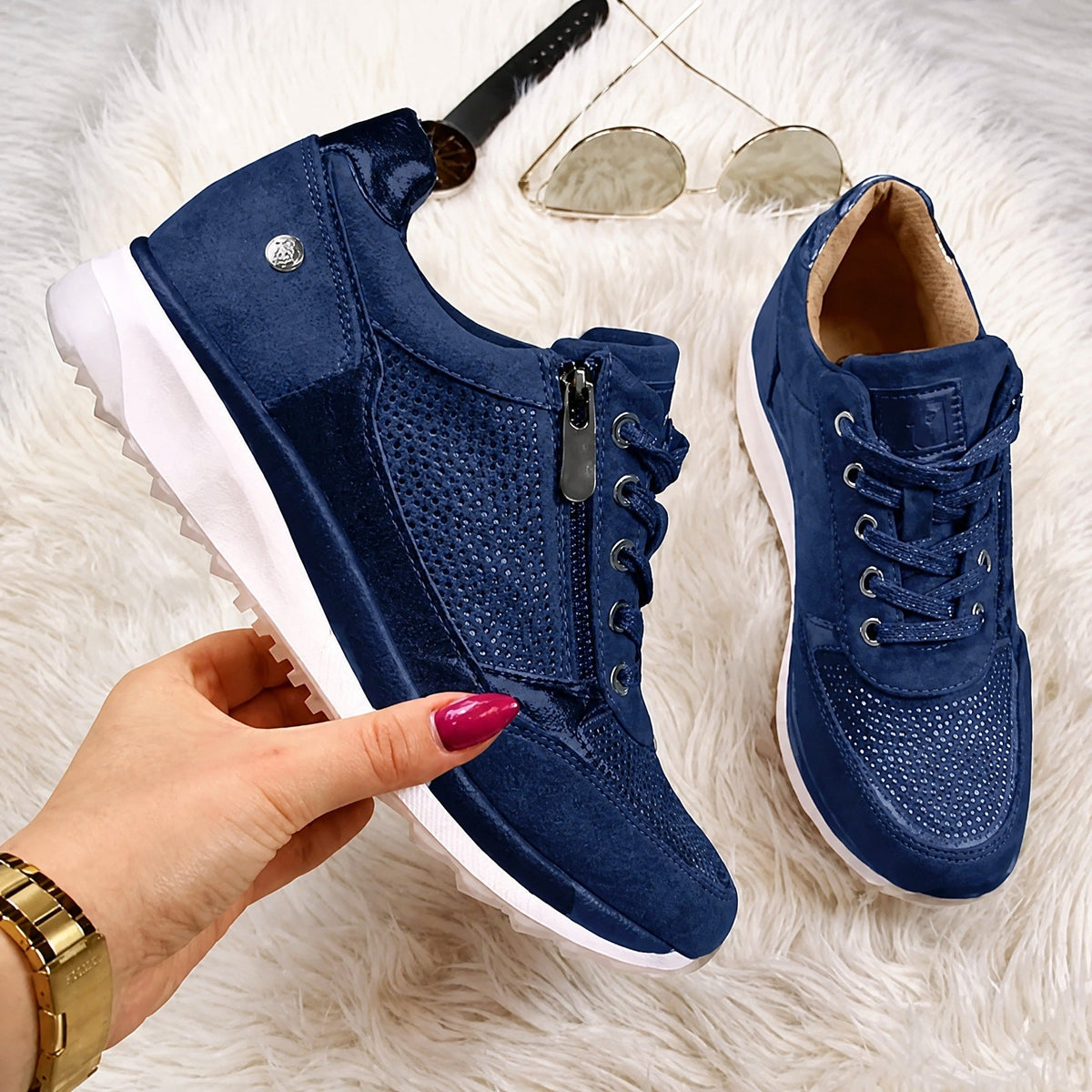 Women's Lace-Up Orthopaedic Trainers