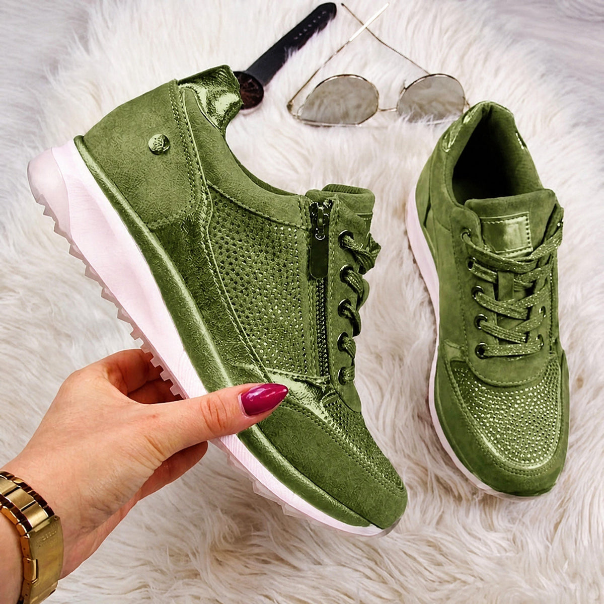Women's Lace-Up Orthopaedic Trainers