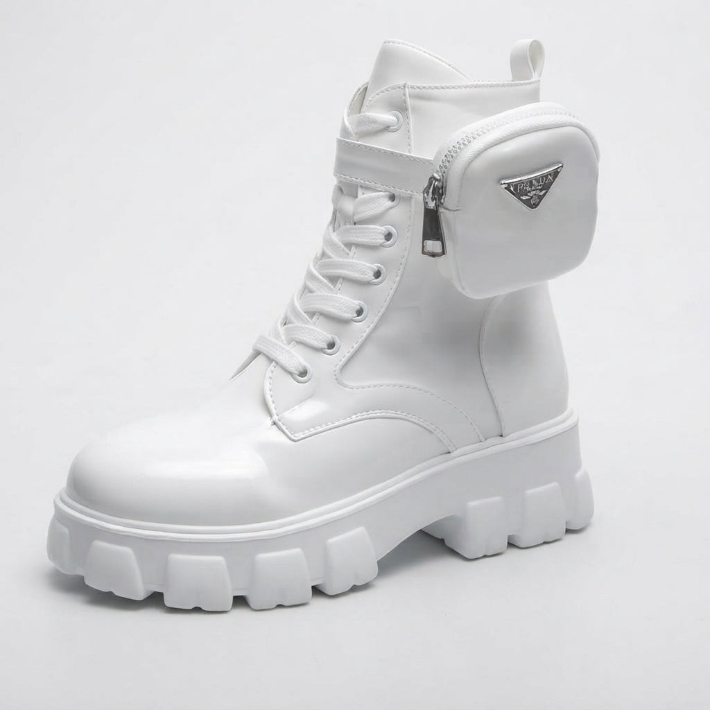 Women's Lace-Up Platform Combat Boots