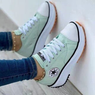 Women's Lace-Up Platform Trainers