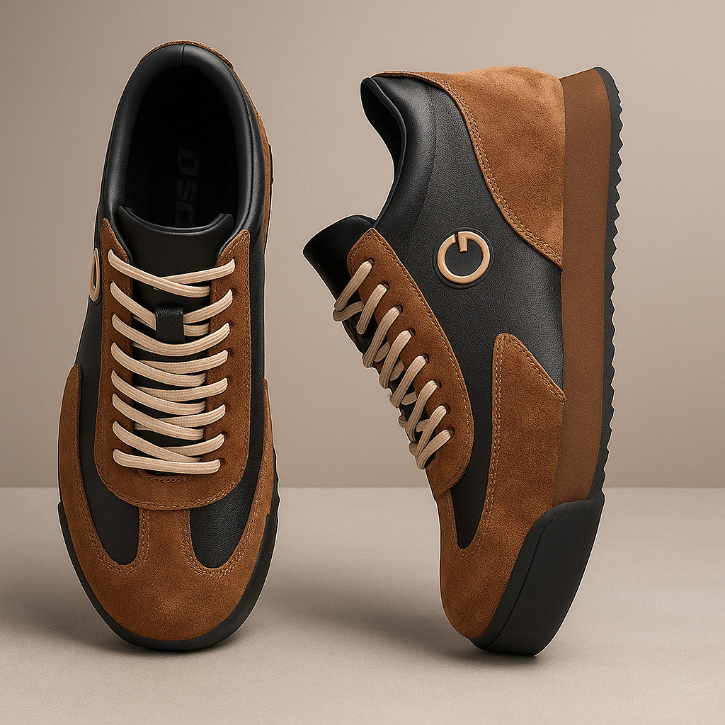 Women's Lace-Up Suede Trainers