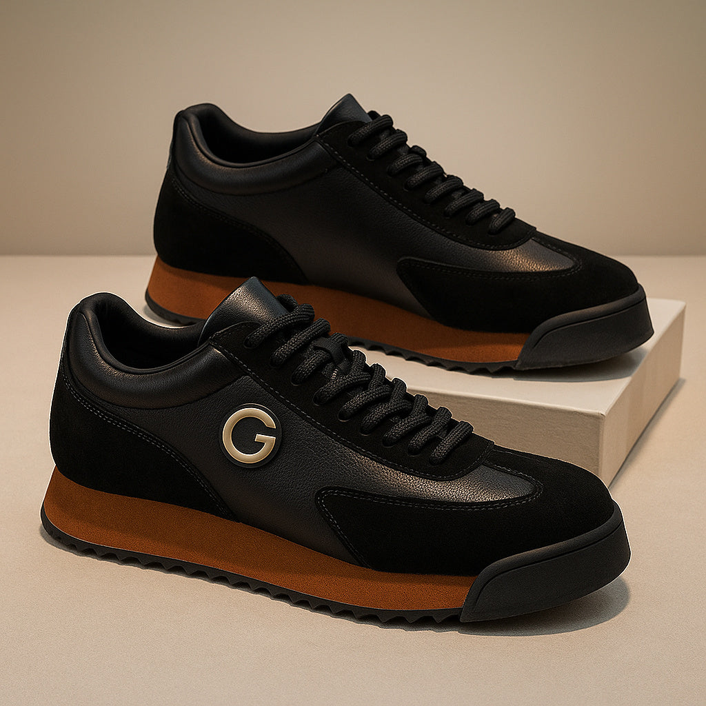 Women's Lace-Up Suede Trainers