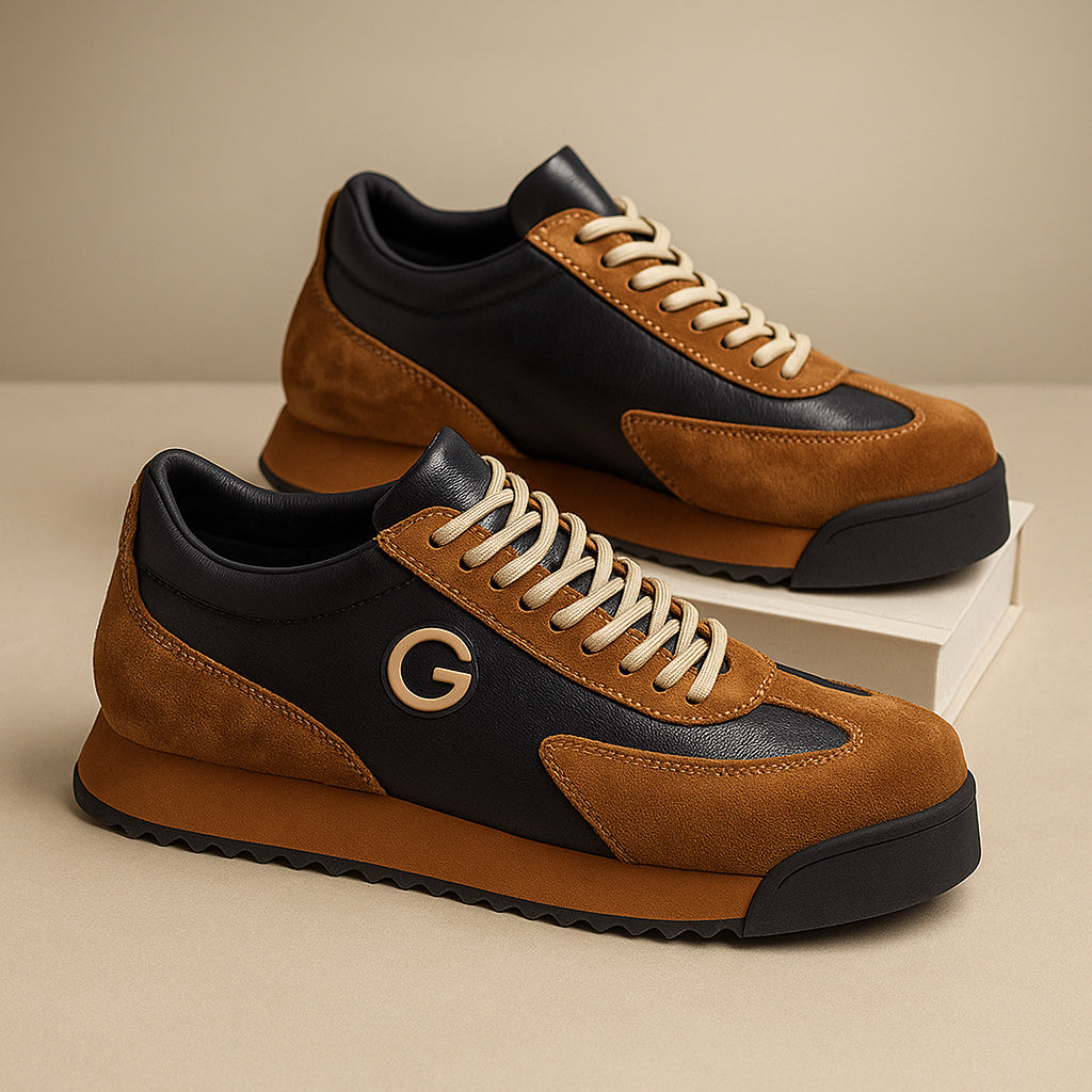 Women's Lace-Up Suede Trainers