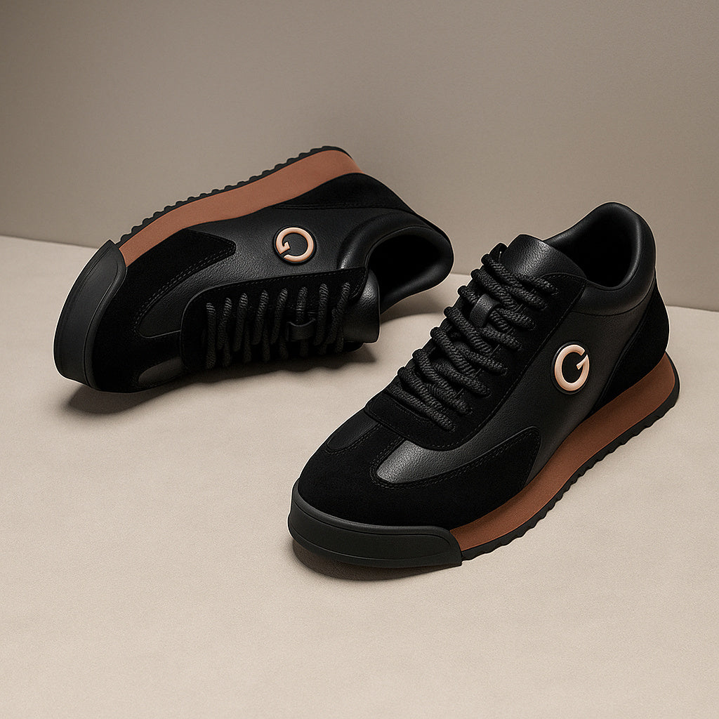 Women's Lace-Up Suede Trainers