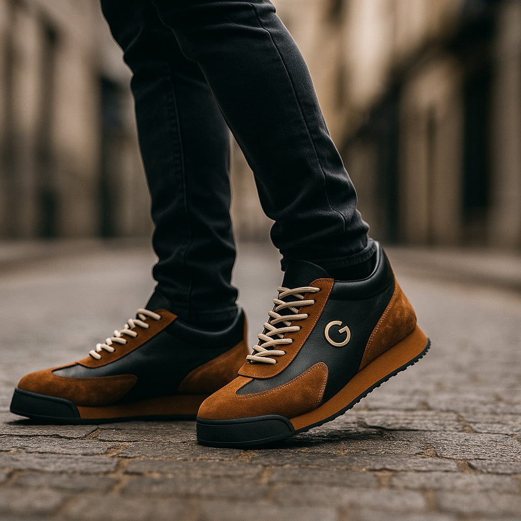 Women's Lace-Up Suede Trainers