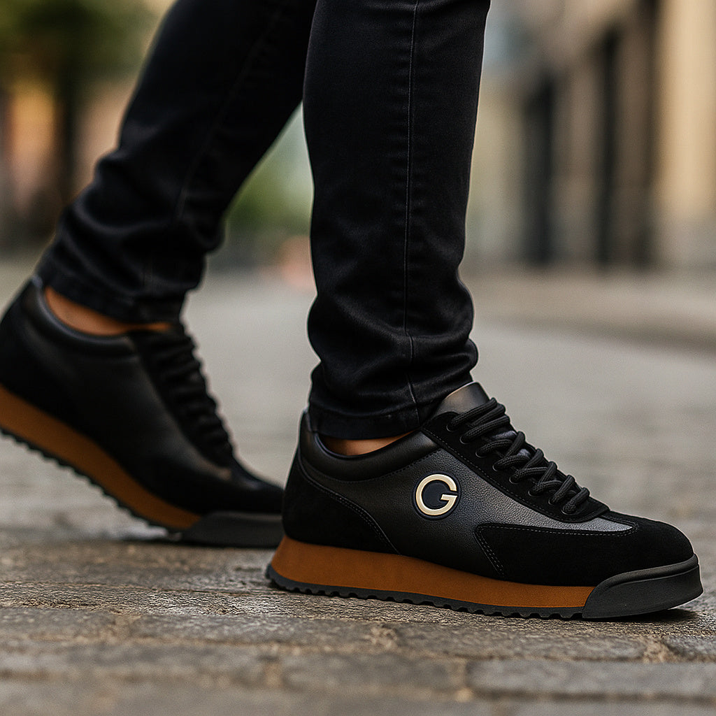Women's Lace-Up Suede Trainers