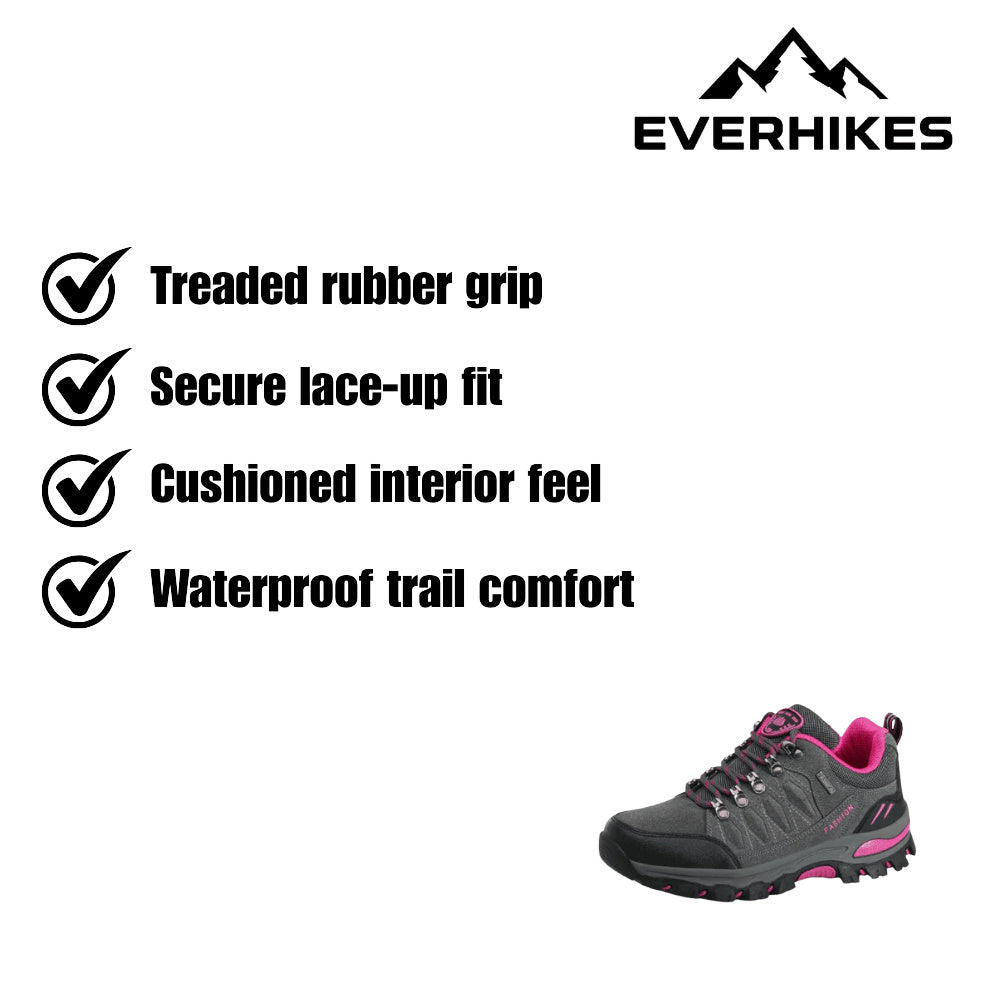 Women's Lace-Up Waterproof Hiking Shoes