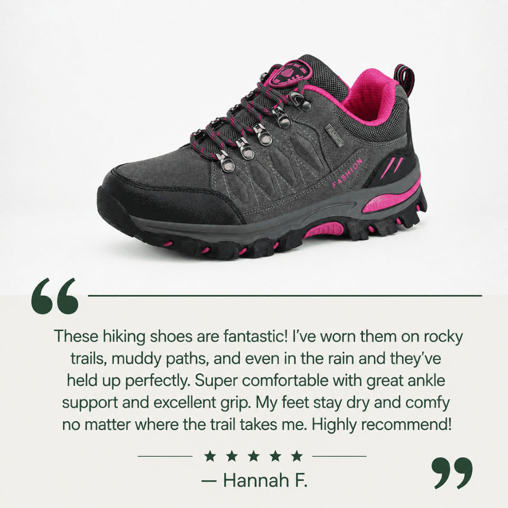 Women's Lace-Up Waterproof Hiking Shoes