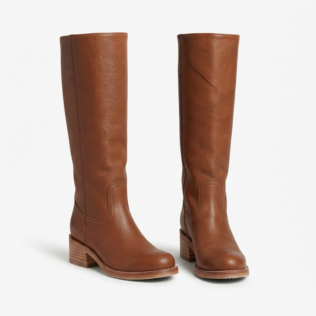 Women's Leather Knee High Boots