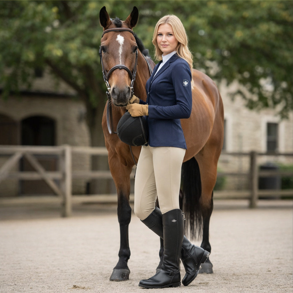 Women's Leather Riding Boots
