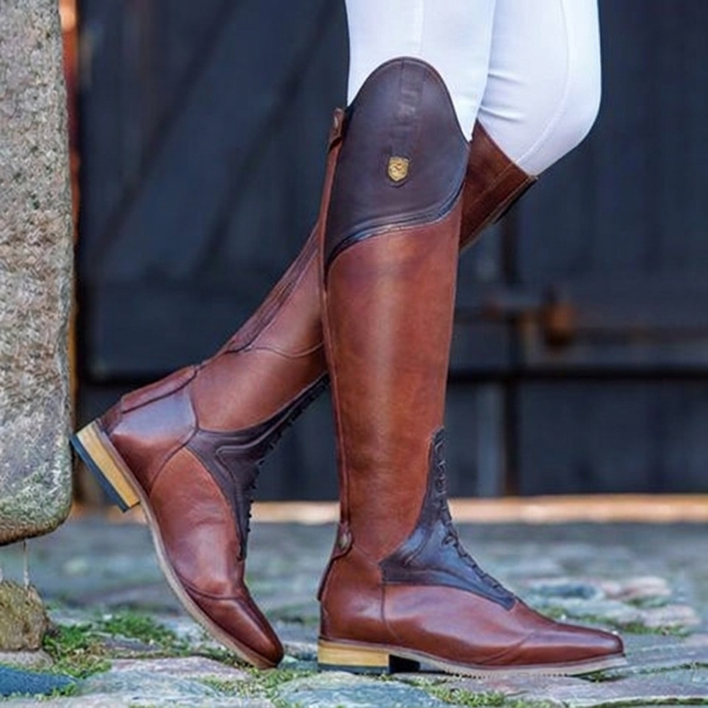 Women's Leather Riding Boots