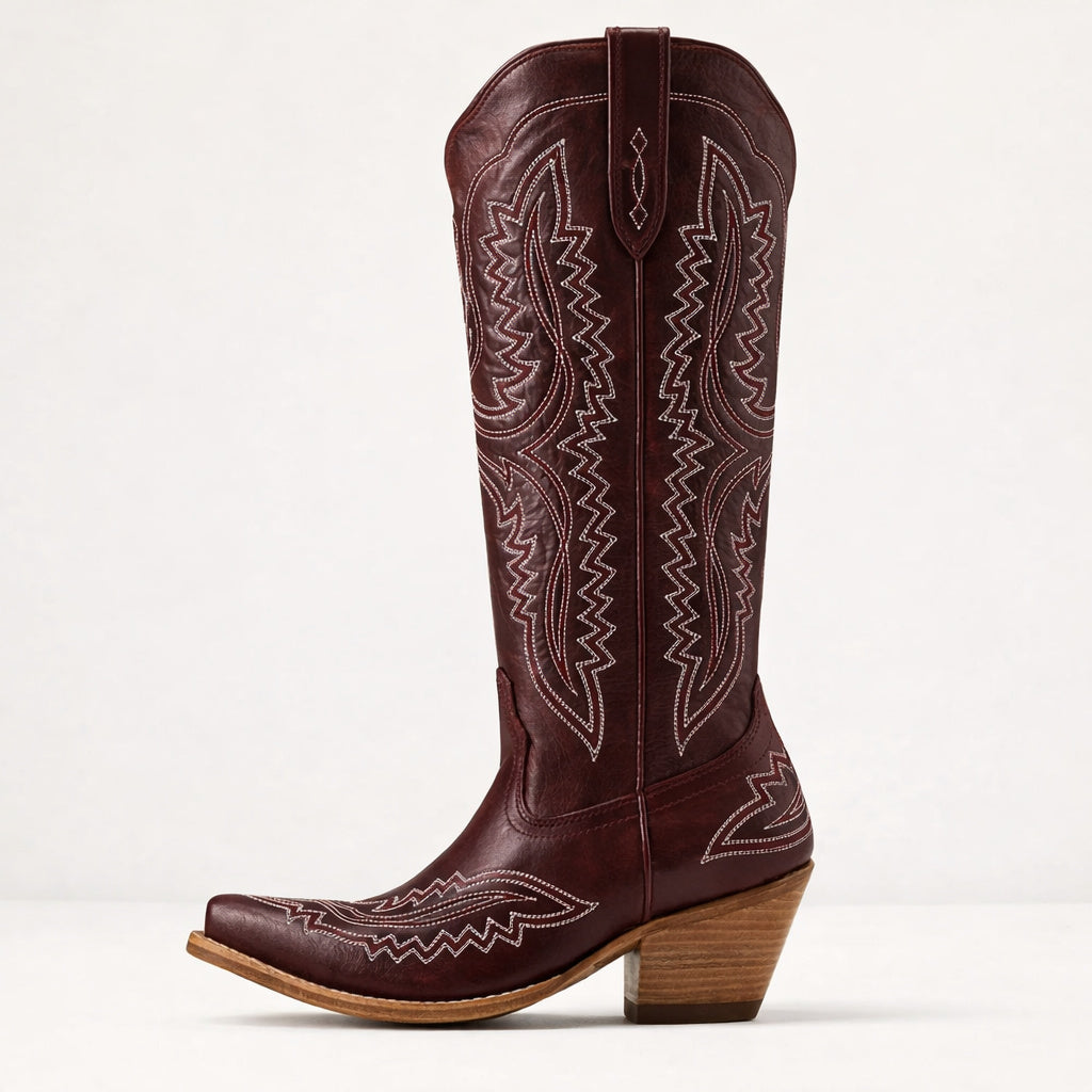 Women's Leather Western Shoes
