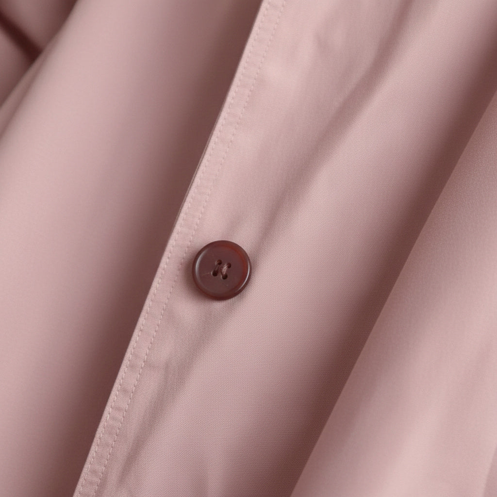 Women's Longline Button-Up Hooded Rain Coat