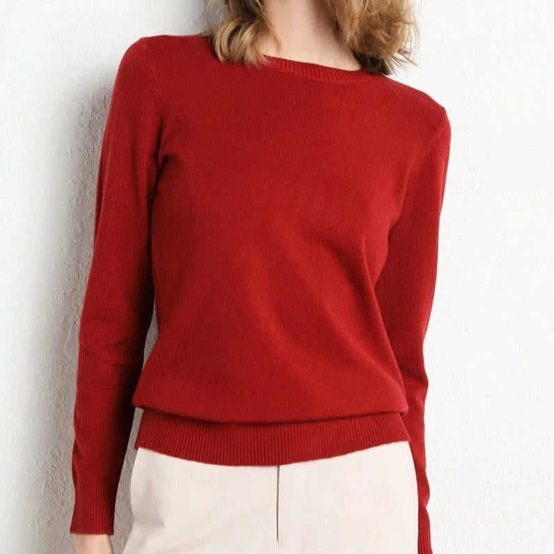 Women's Maxi Round Neck Cashmere Jumper