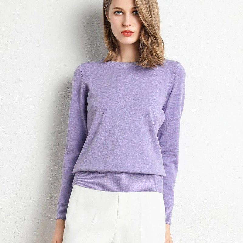 Women's Maxi Round Neck Cashmere Jumper