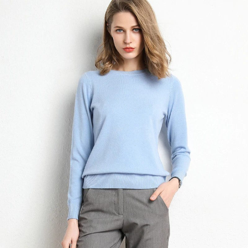 Women's Maxi Round Neck Cashmere Jumper