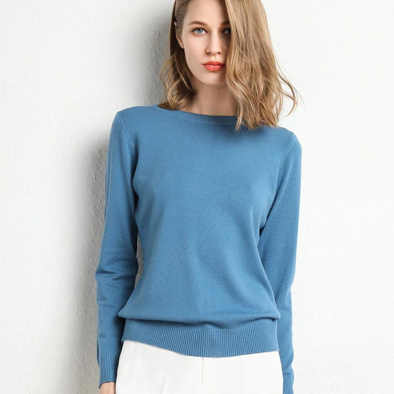 Women's Maxi Round Neck Cashmere Jumper