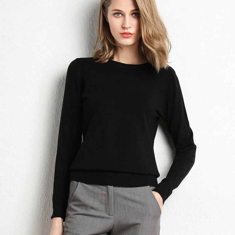 Women's Maxi Round Neck Cashmere Jumper