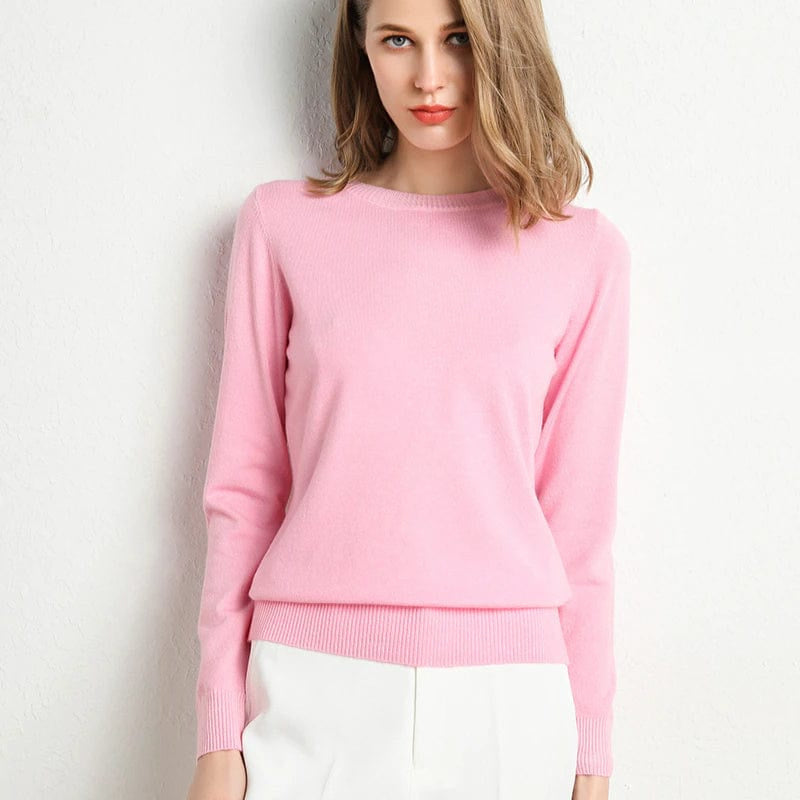 Women's Maxi Round Neck Cashmere Jumper