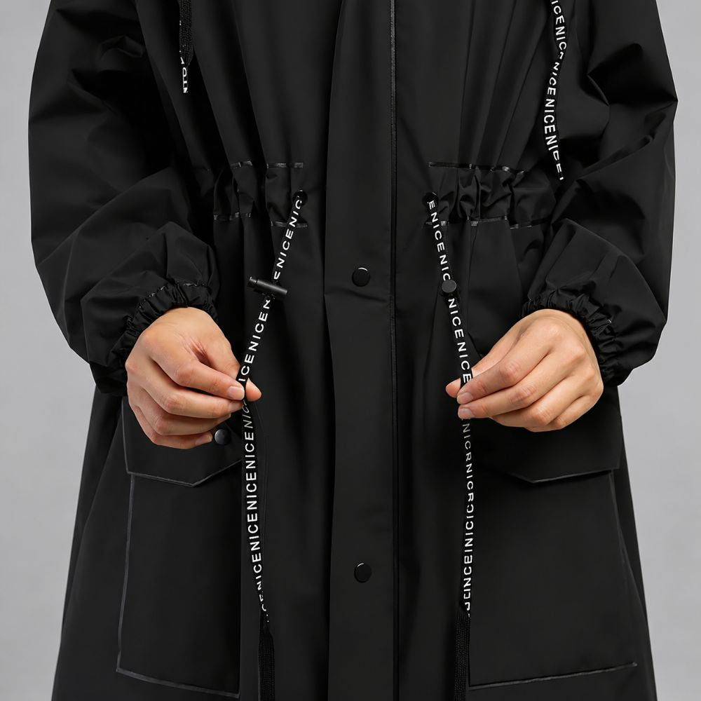 Women's Midi Hooded Waterproof Rain Jacket
