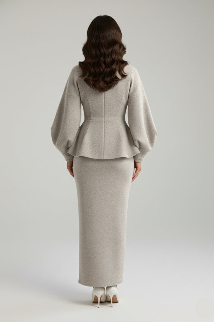 Women's Midi Puff Sleeve Co Ord