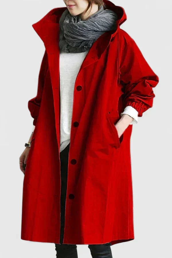 Women's Oversized Hooded Rains Raincoat