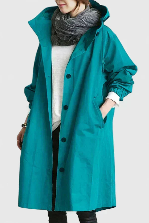 Women's Oversized Hooded Rains Raincoat