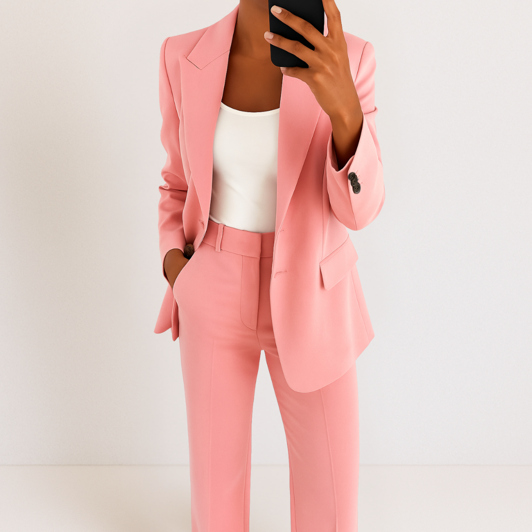 Women's Oversized Long Sleeve Two Piece Suit