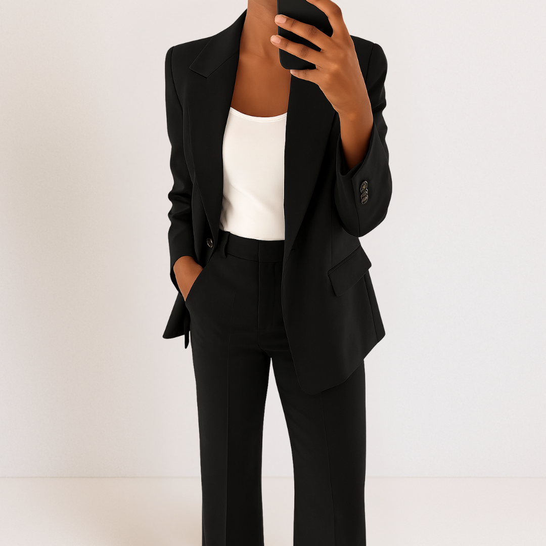 Women's Oversized Long Sleeve Two Piece Suit