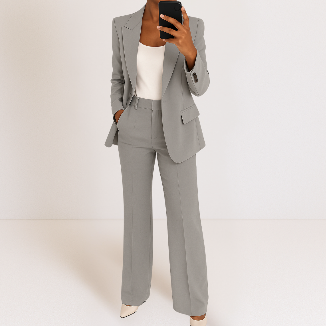 Women's Oversized Long Sleeve Two Piece Suit