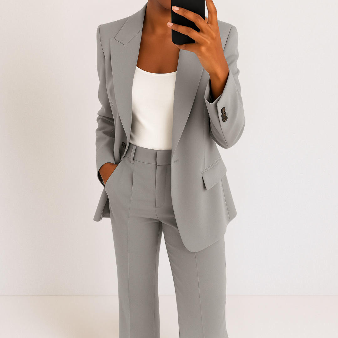 Women's Oversized Long Sleeve Two Piece Suit