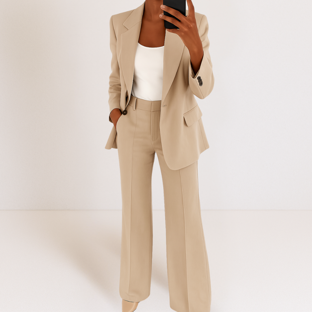 Women's Oversized Long Sleeve Two Piece Suit