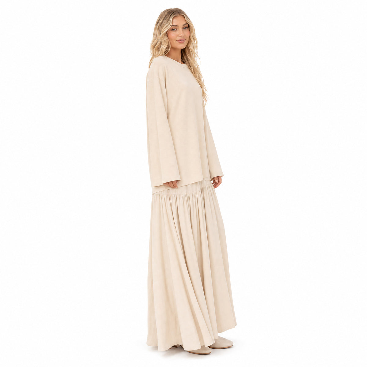 Women's Oversized Maxi Co Ord Two Piece Set