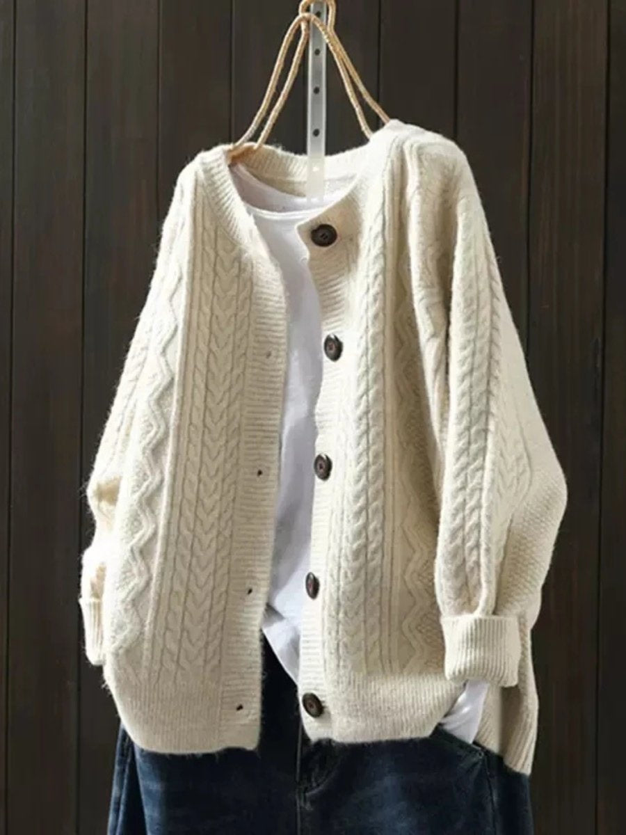 Women's Oversized Relaxed Cashmere Cardigan