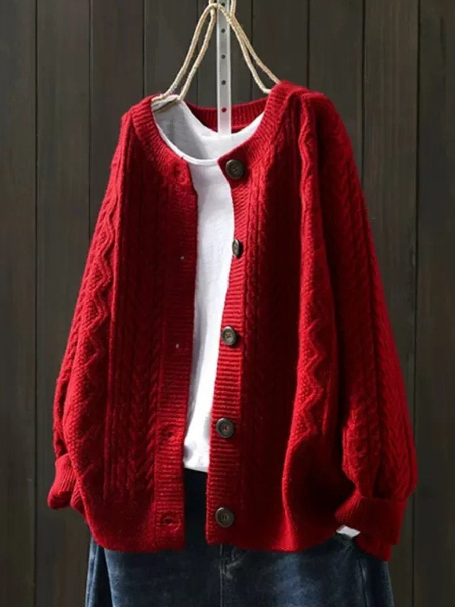 Women's Oversized Relaxed Cashmere Cardigan