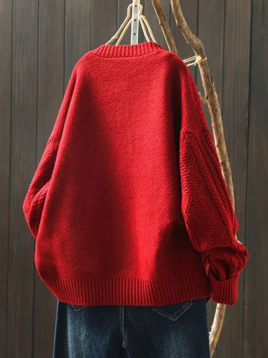 Women's Oversized Relaxed Cashmere Cardigan