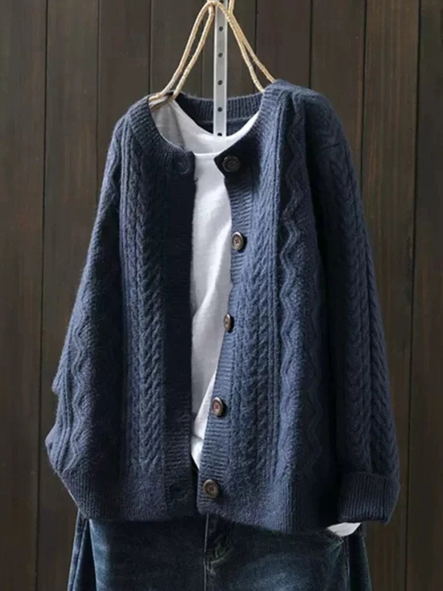 Women's Oversized Relaxed Cashmere Cardigan