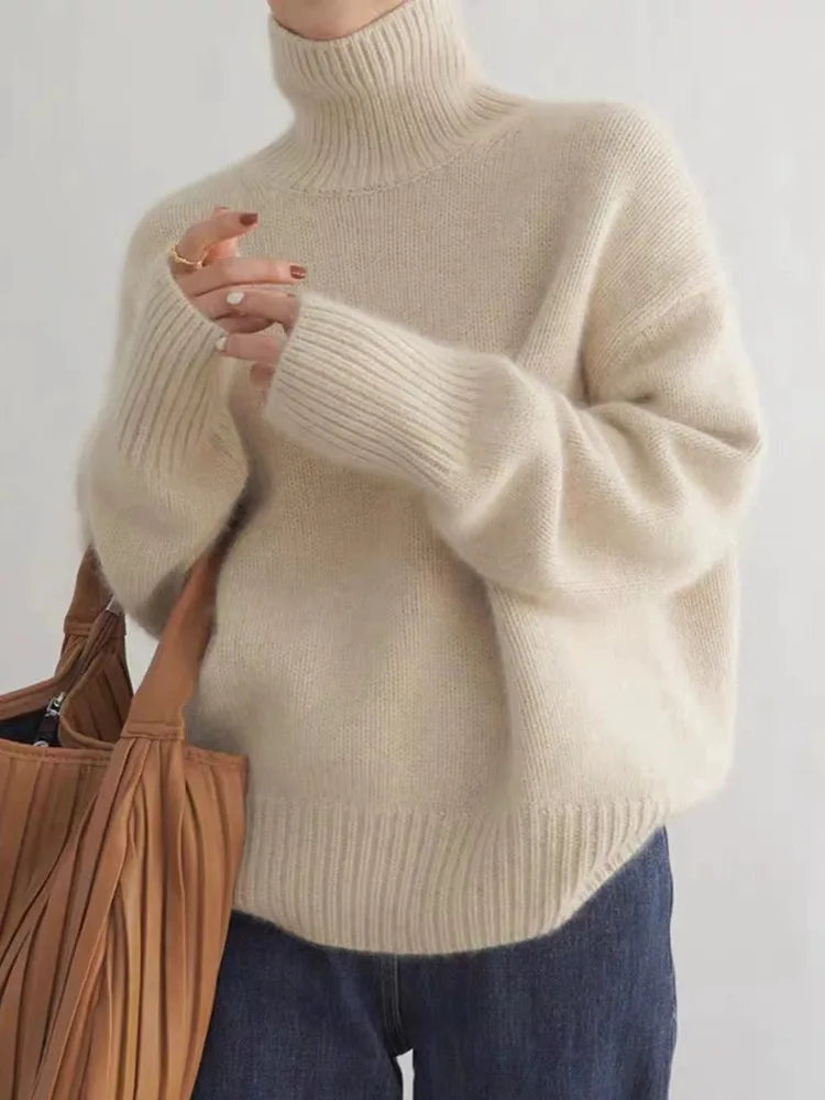 Women's Oversized Roll Neck Jumper