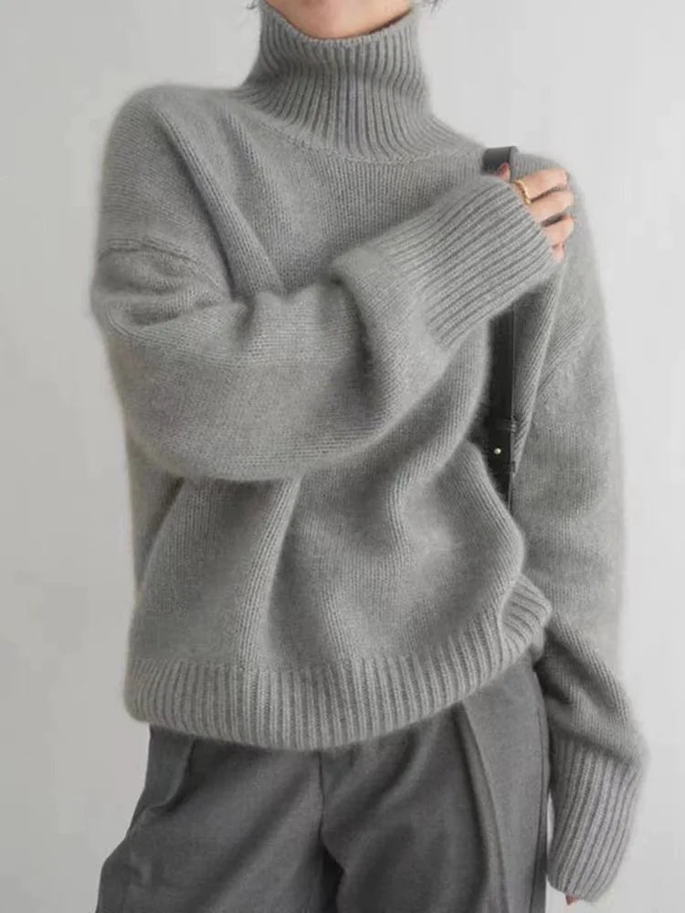 Women's Oversized Roll Neck Jumper