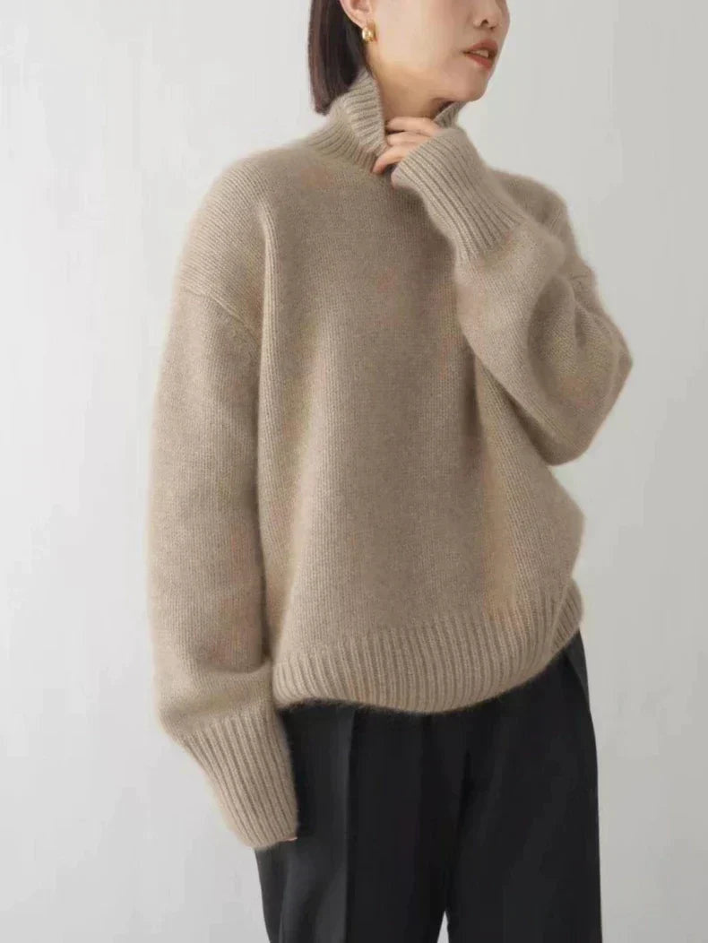Women's Oversized Roll Neck Jumper