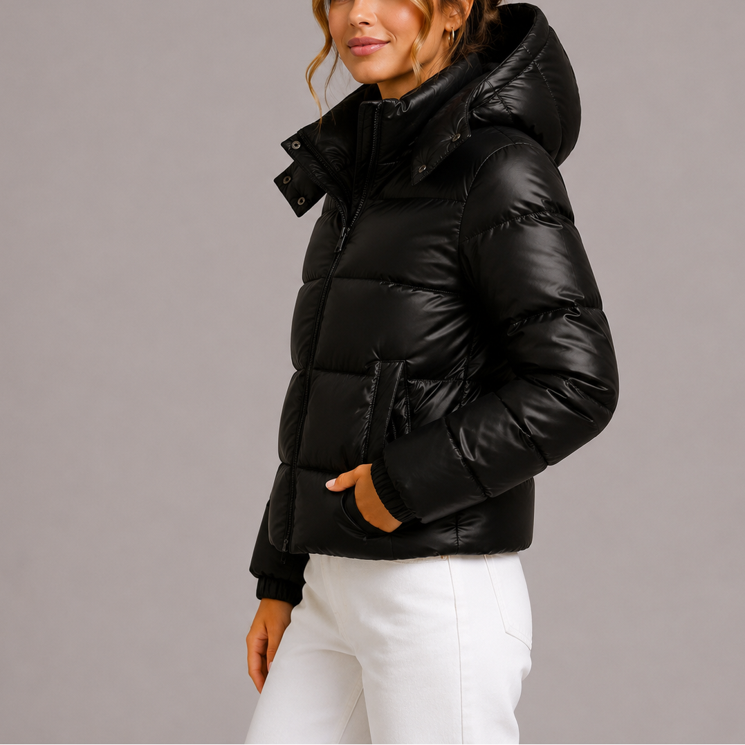 Women's Quilted Hooded Lightweight Puffer Jacket