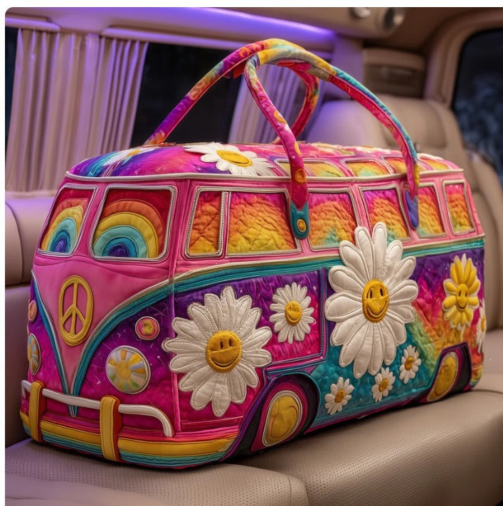 Women's Quilted Travel Duffle Bag