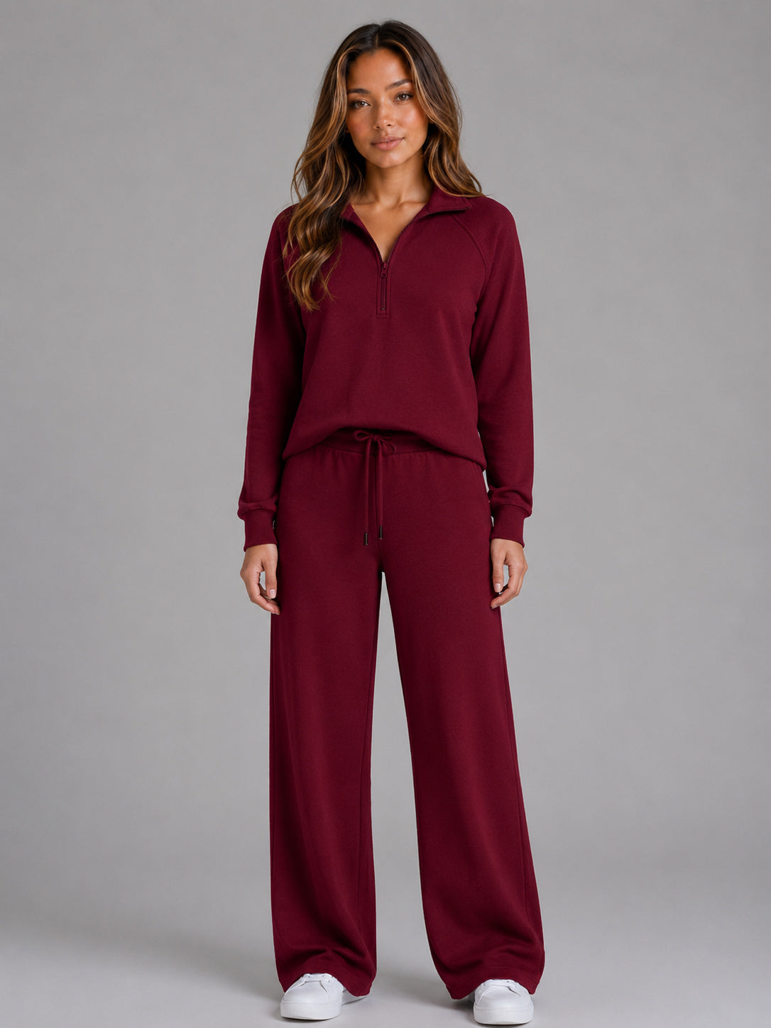 Women's Relaxed Half Zip Lounge Set